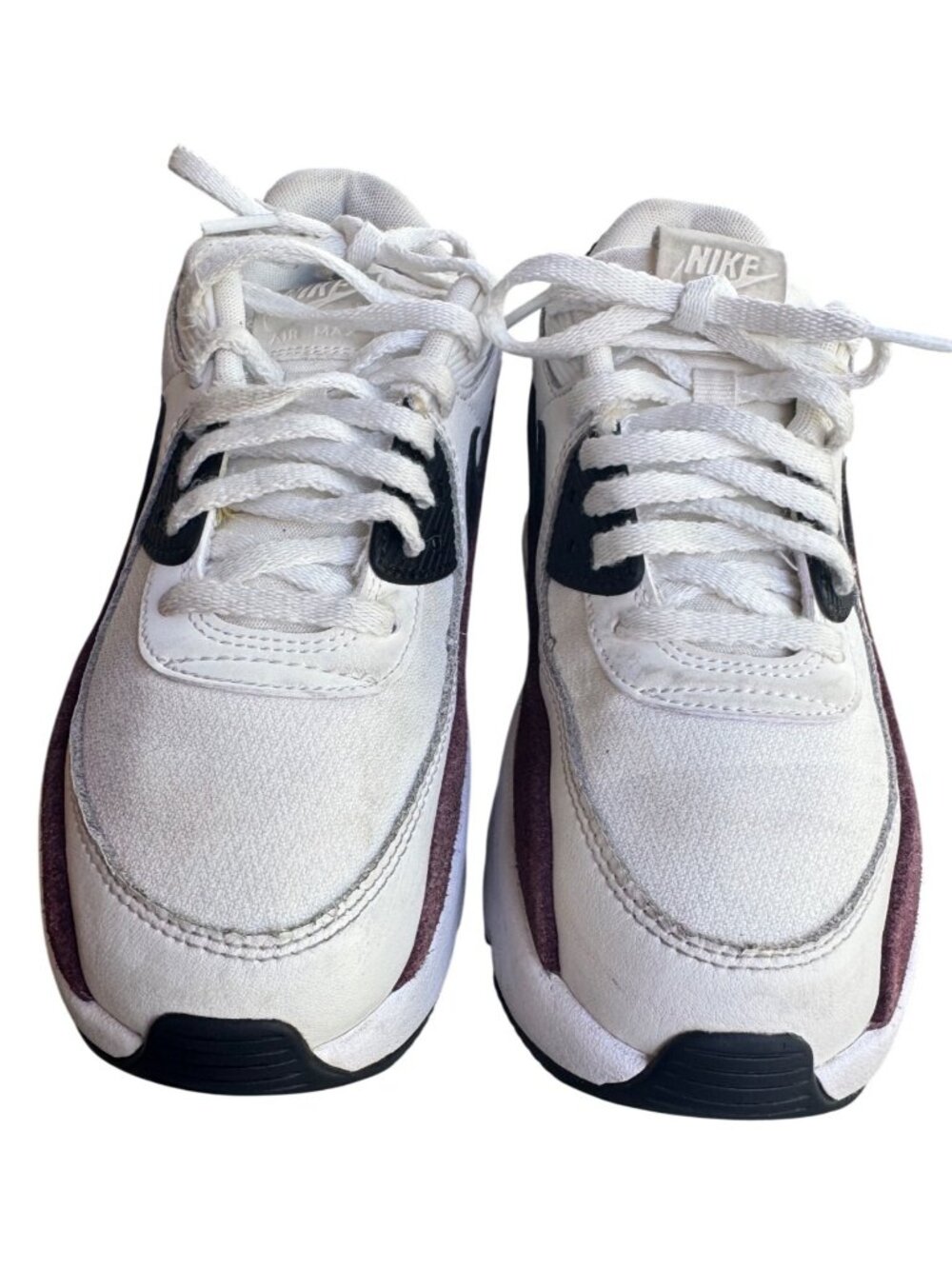 Nike Air Max 90 LV8 Sail Night Maroon FD4328-107 Women Size 7.5 Athletic Sneaker - Picture 3 of 15